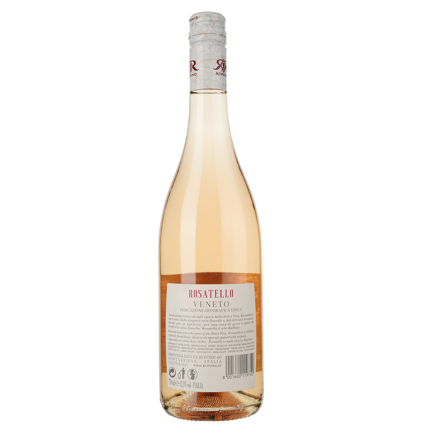 Вино Ruffino Rosatello, розовое, сухое, 12%, 0,75 л - фото 2