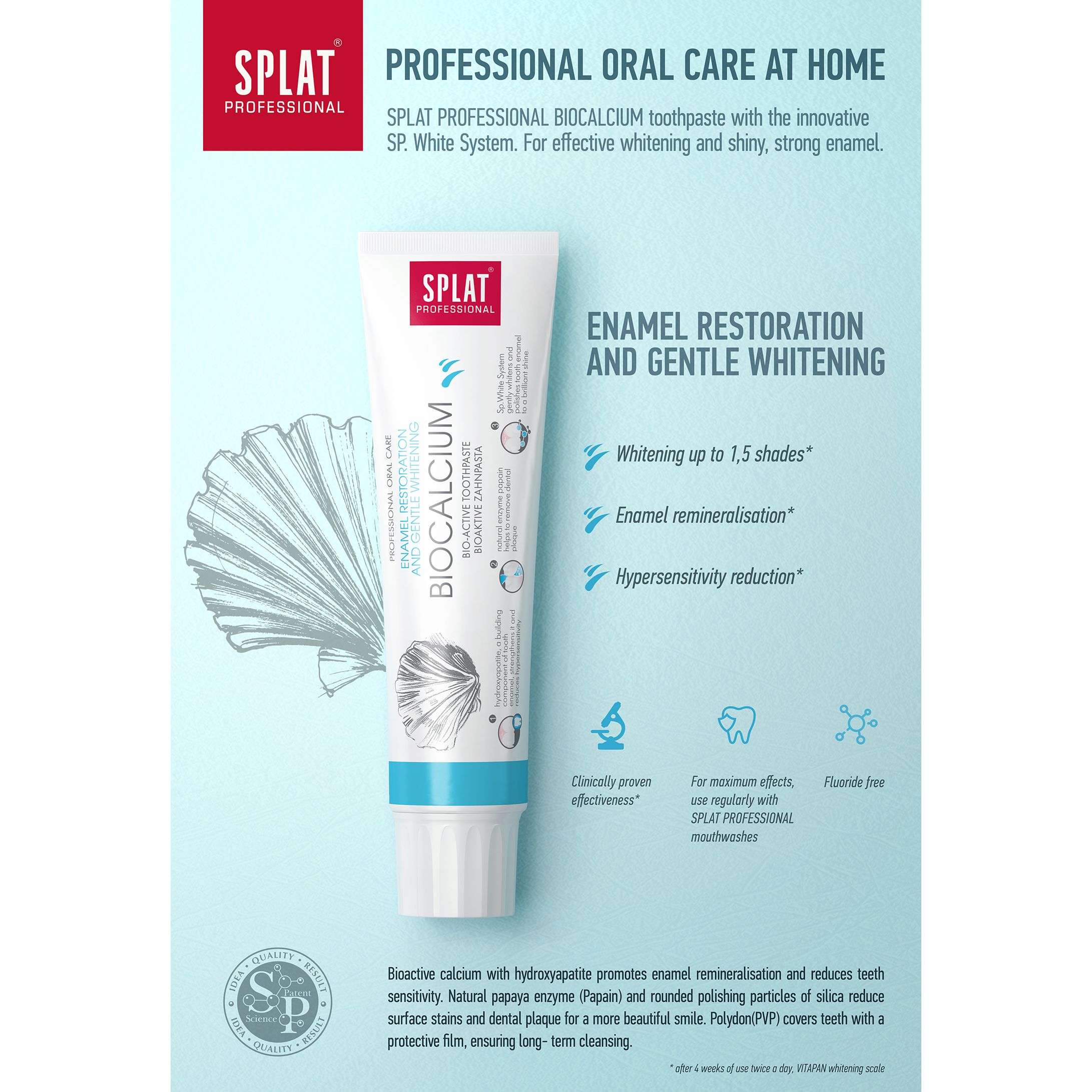 Зубная паста Splat Professional Compact Биокальций 40 мл - фото 2