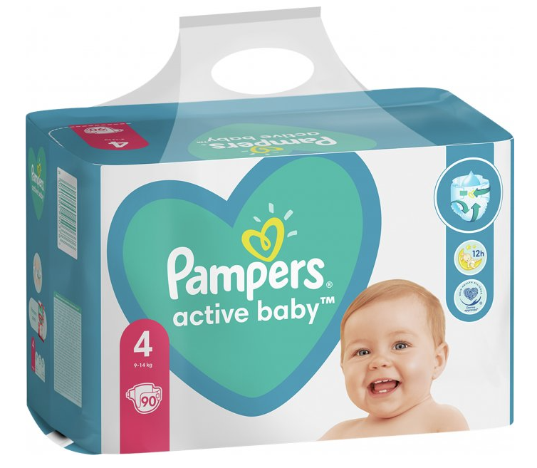 Підгузки Pampers Active Baby 4 (9-14 кг), 90 шт. - фото 3
