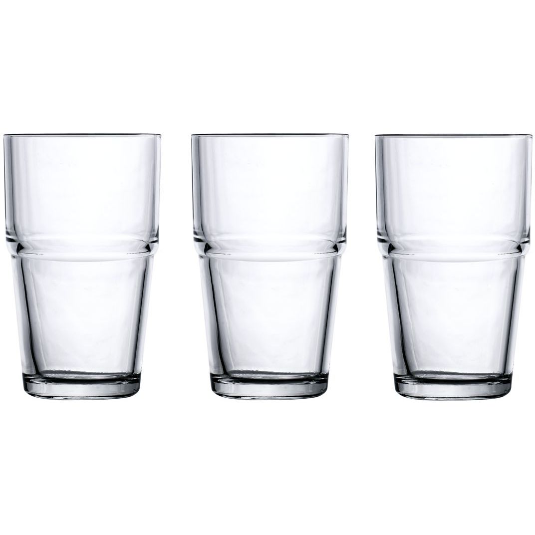 Набор стаканов Ecomo Zoser 350 мл 3 шт. (ZOS-0350-PLN) - фото 1
