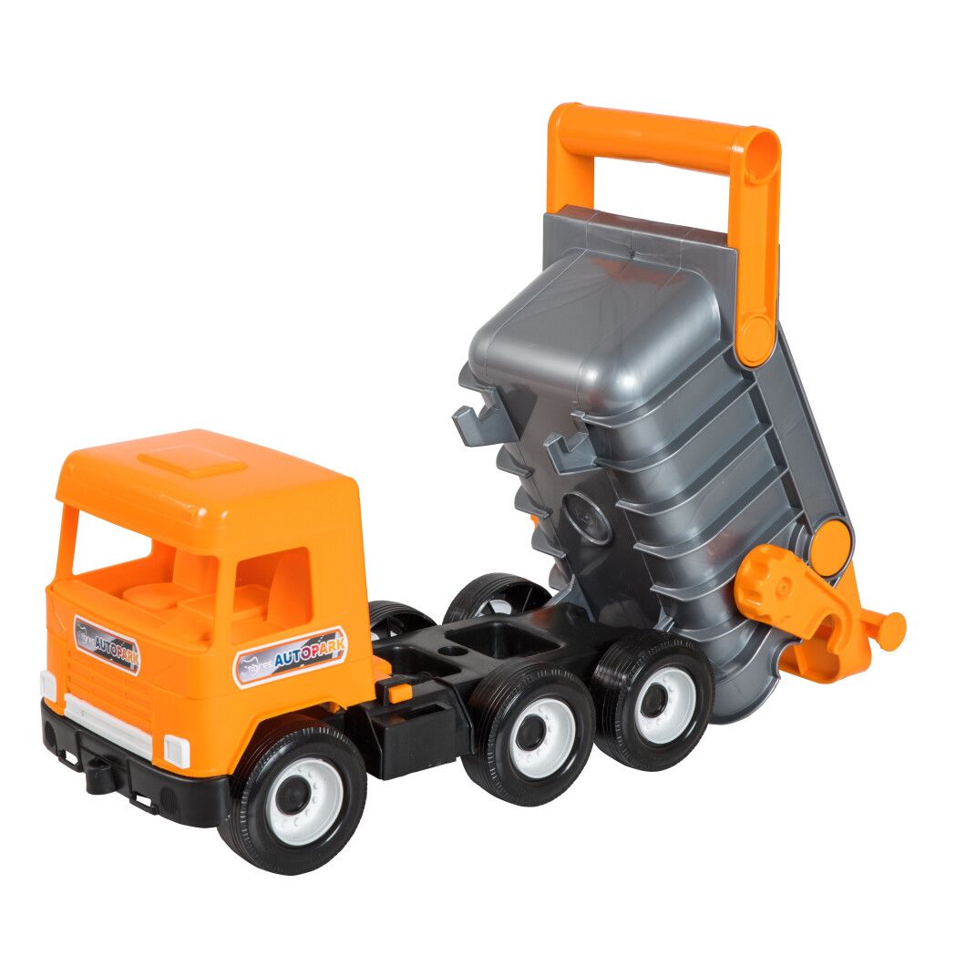 Машинка Tigres Middle Truck Самосвал City 38 см оранжевая с серым (39310) - фото 2