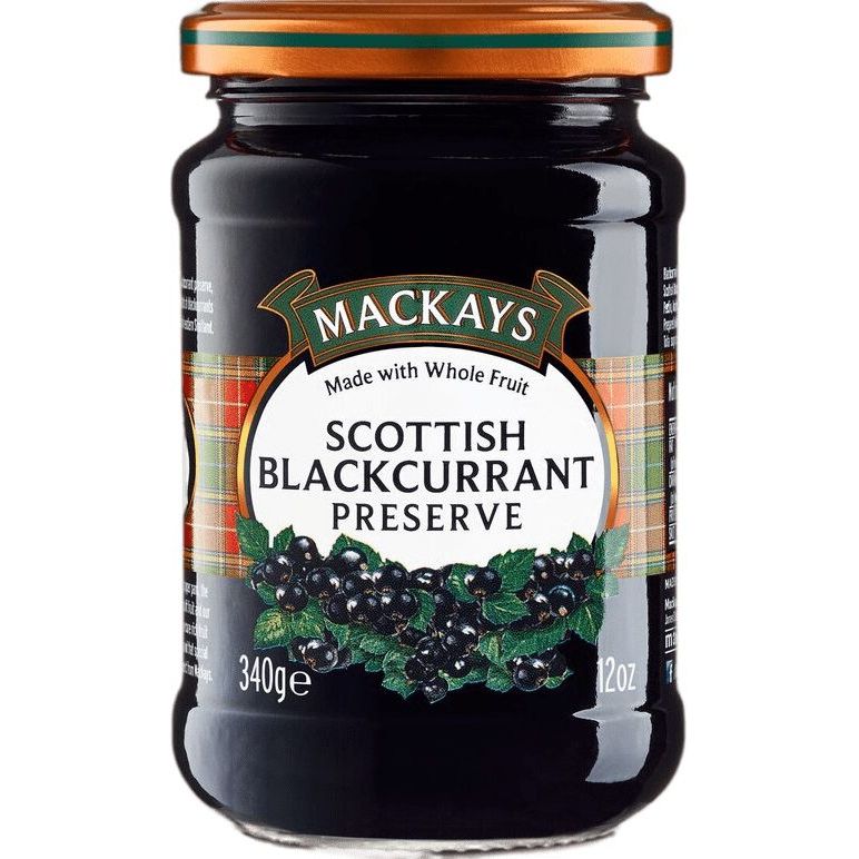 Джем Mackays Scottish Blackcurrant Preserve Черная смородина 340 г - фото 1