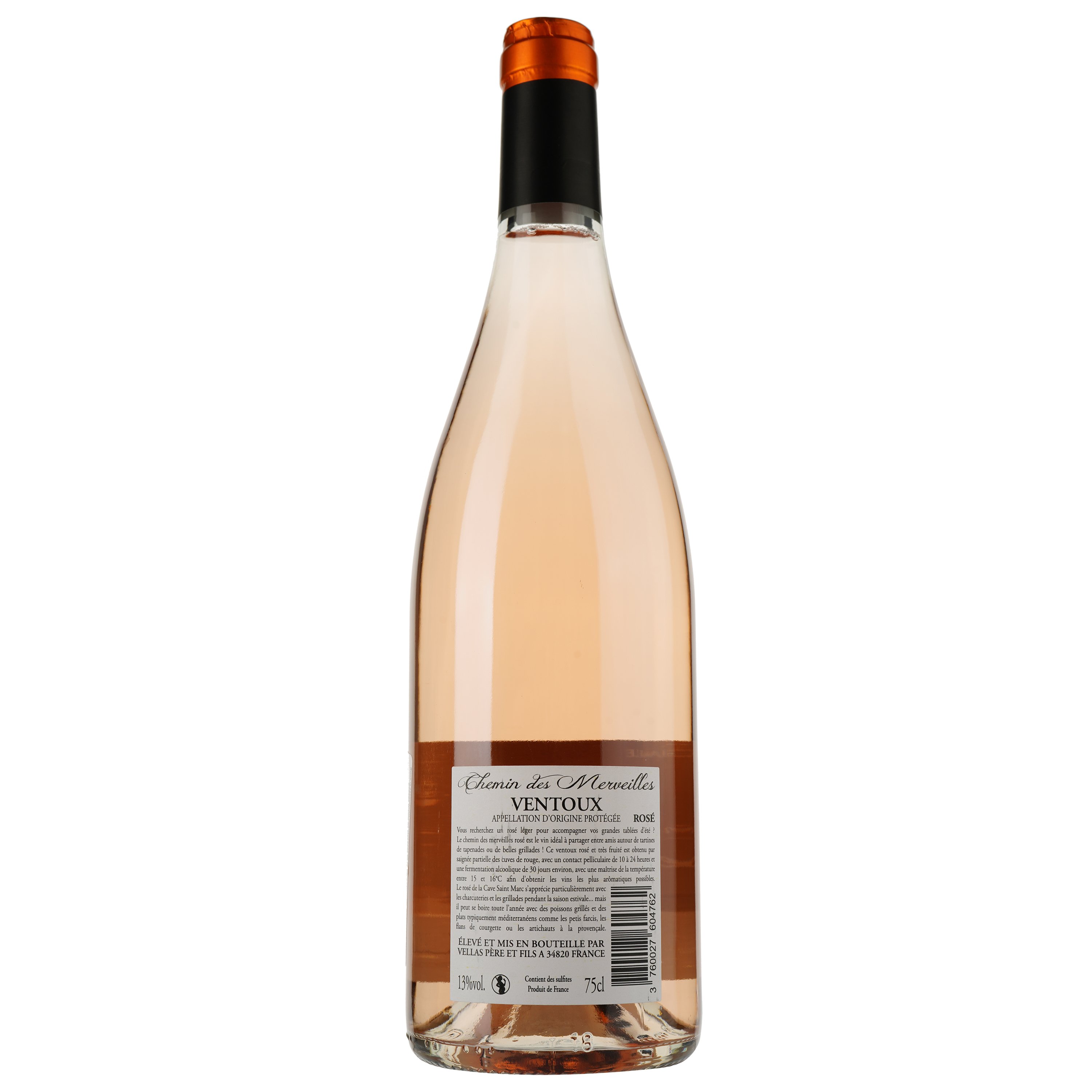 Вино Chemin des Merveilles Rose AOP Ventoux, розовое, сухое, 0,75 л - фото 2