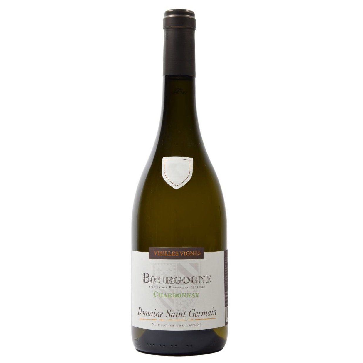 Вино Badet Clement Domaine Saint Germain Bourgogne Vieilles Vignes Bourgogne Chardonnay, біле сухе, 12,5%, 0,75 л (8000018868862) - фото 1