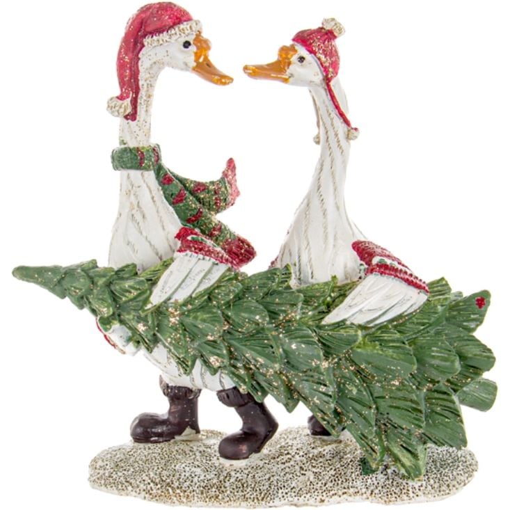 Фото - Новогодние игрушки Lefard Фігурка декоративна  Гуси 15.5х15 см  (192-193)