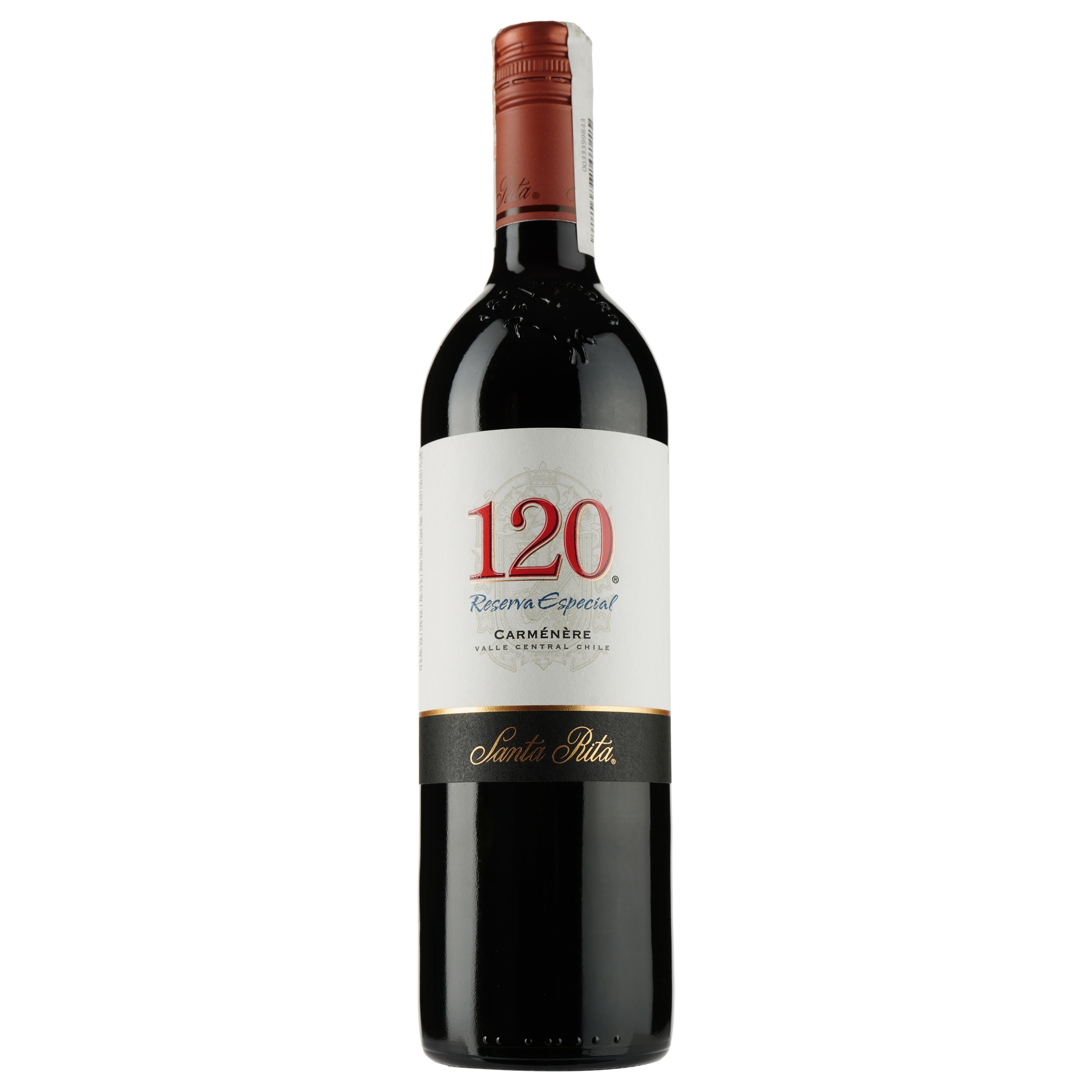 Вино Santa Rita 120 Carmenere Reserva Especial D.O., червоне, сухе, 13,5%, 0,75 л - фото 1