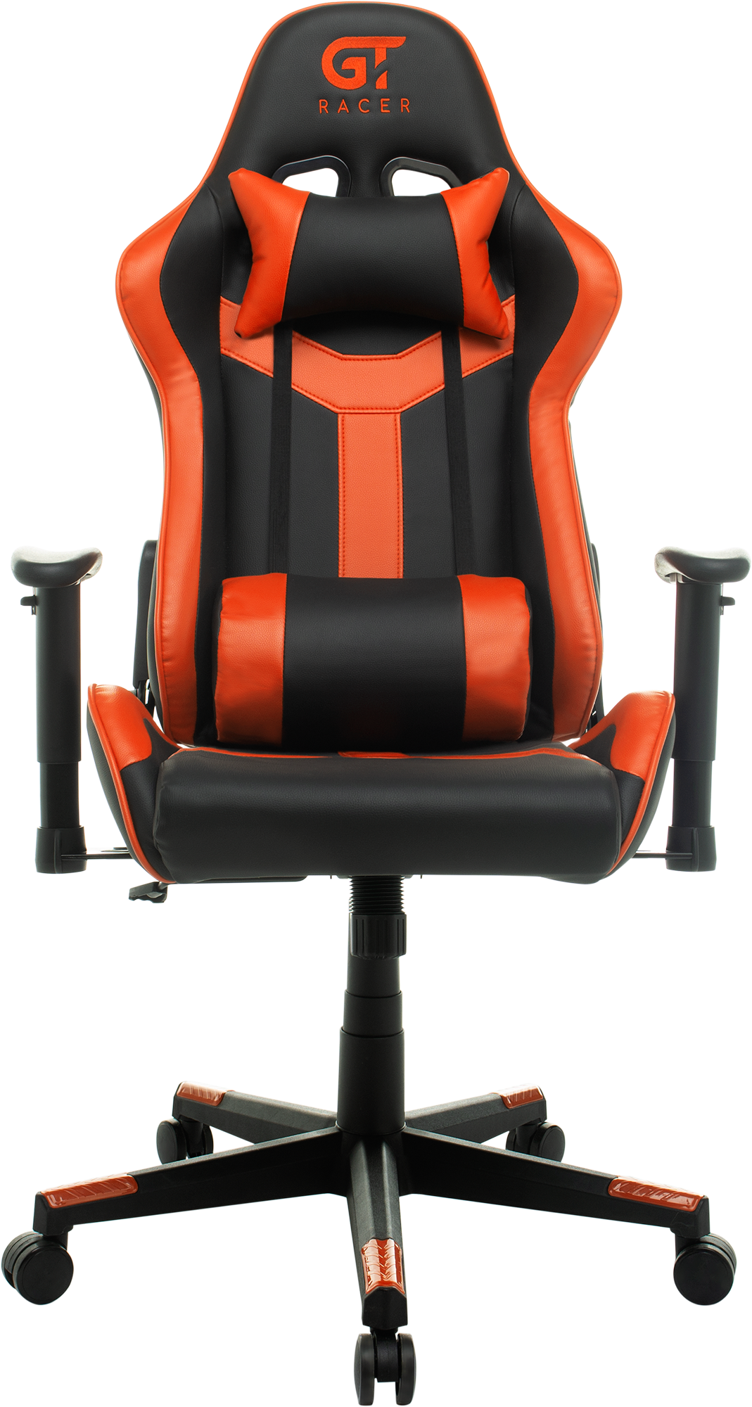Геймерське крісло GT Racer чорне з помаранчевим (X-2527 Black/Orange) - фото 3