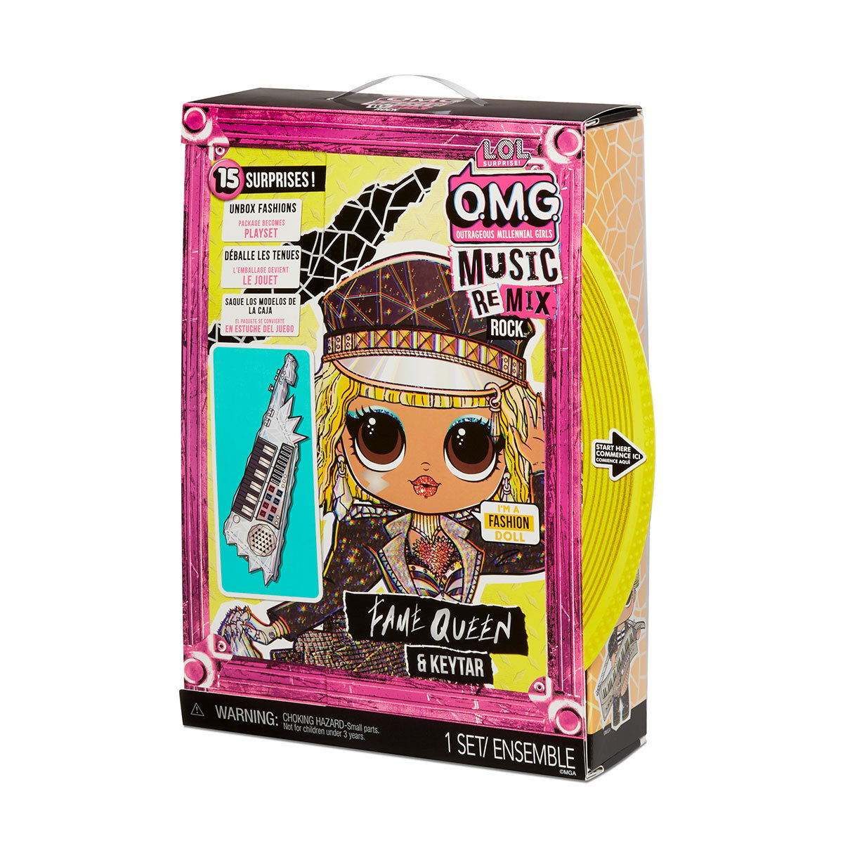 Игровой набор куклой L.O.L. Surprise O.M.G. Remix Rock Королева Сцены, с аксессуарами (577607) - фото 3