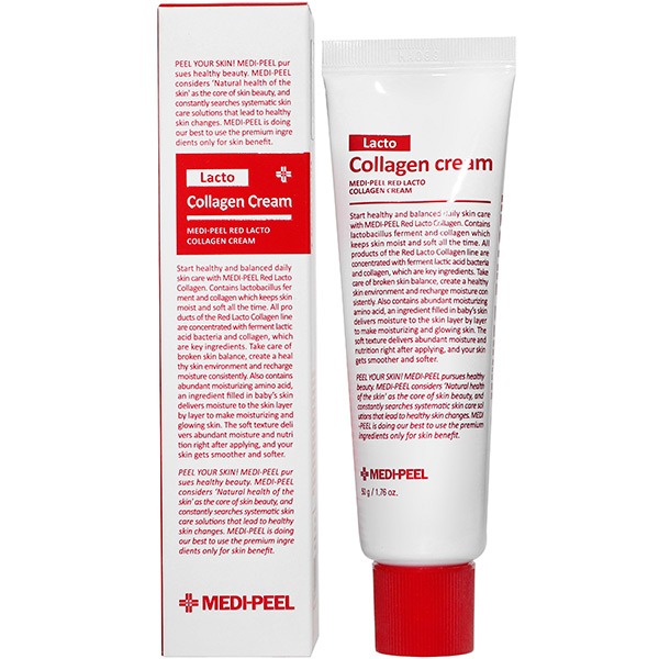 Крем для обличчя Medi-Peel Red Lacto Collagen Cream зміцнювальний з колагеном та лактобактеріями 50 мл - фото 2