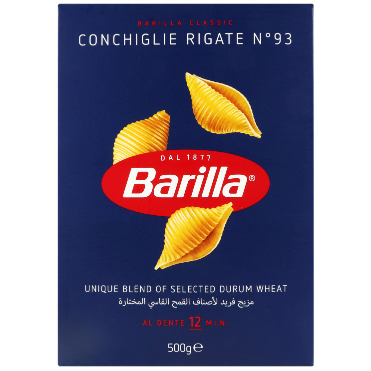 Макаронные изделия Barilla Conchiglie Rigate №93 500г - фото 3