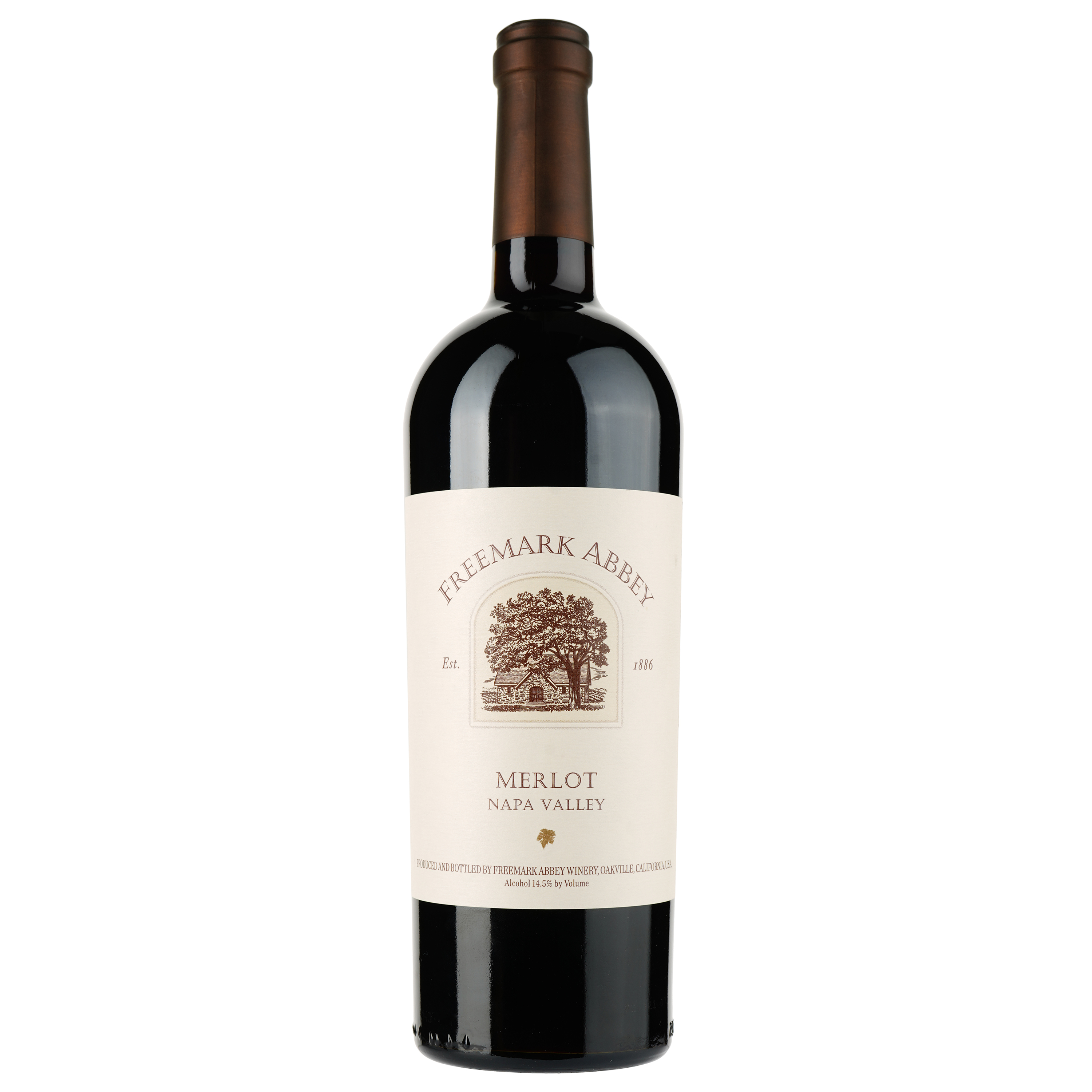 Вино Freemark Abbey Napa Valley Merlot 2019, красное, сухое, 0,75 л - фото 1