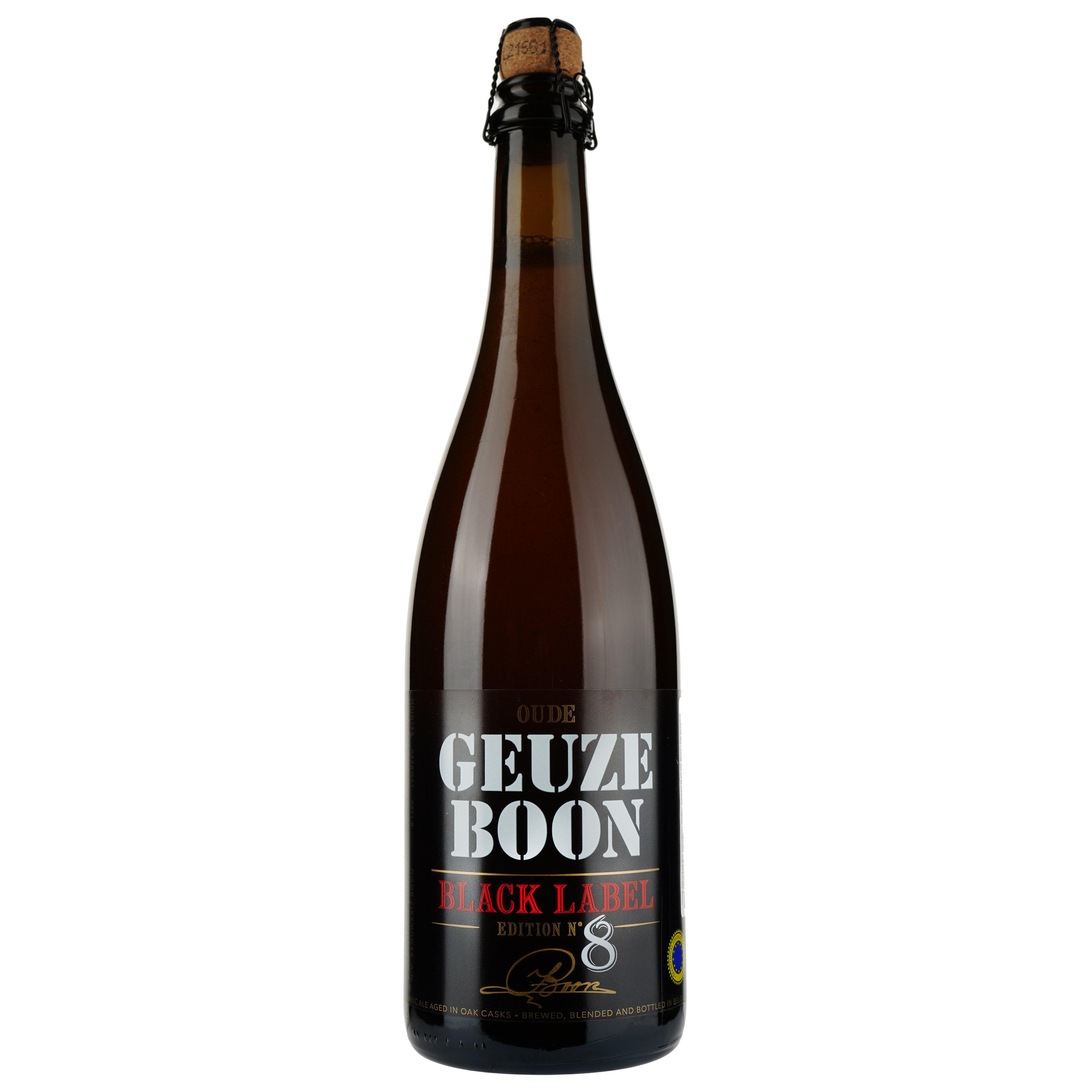 Пиво Brouwerij Boon Oude Geuze Boon, светлое, 7%, 0,75 л - фото 1