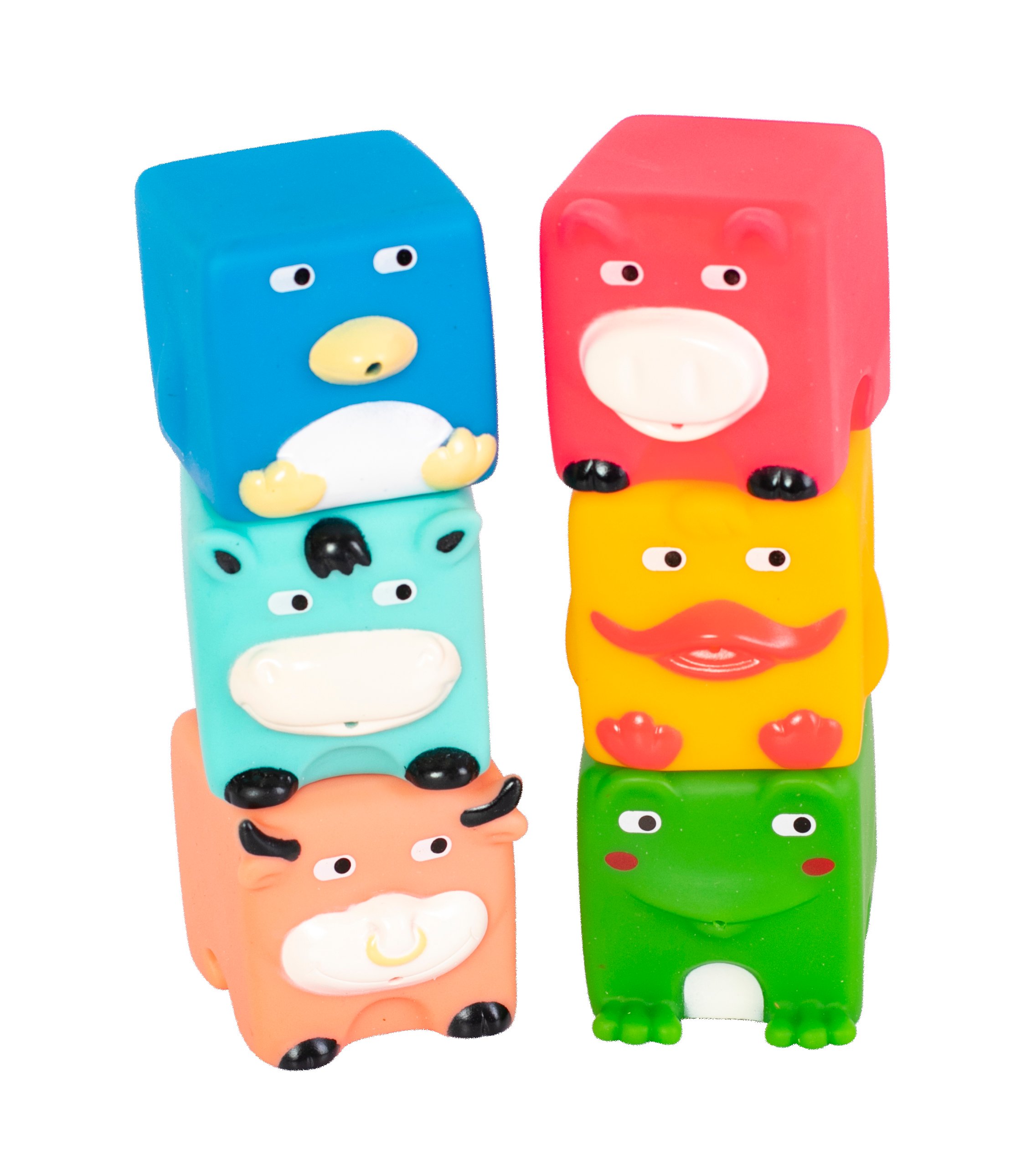 Набір іграшок для ванної Baby Team Звірята-кубики (9050_ набор с утенком) - фото 1
