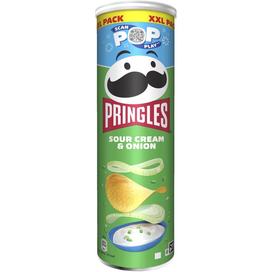 Чипсы Pringles Sour Cream & Onion Сметана-лук 185 г - фото 1