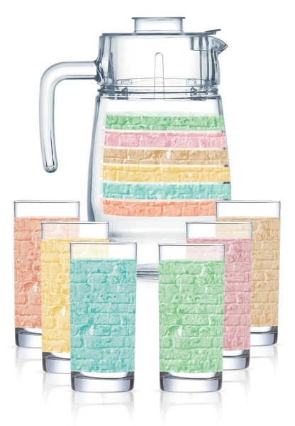 Набор для напитков Luminarc Amsterdam Rainbow, 7 предметов (6612570) - фото 1