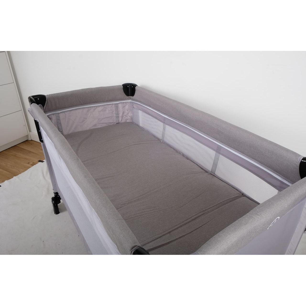 Кровать-манеж детская FreeON Bedside Travel Cot Grey (39968) - фото 4