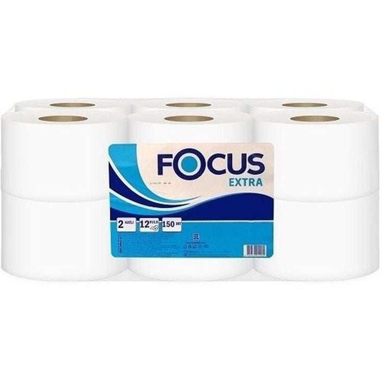 Туалетная бумага Focus Mini двухслойная 12 рулонов - фото 1