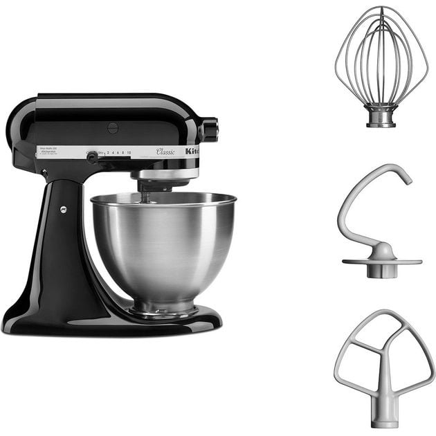 Планетарний міксер KitchenAid Classic 4.3 л чорний (5K45SSEOB) - фото 4