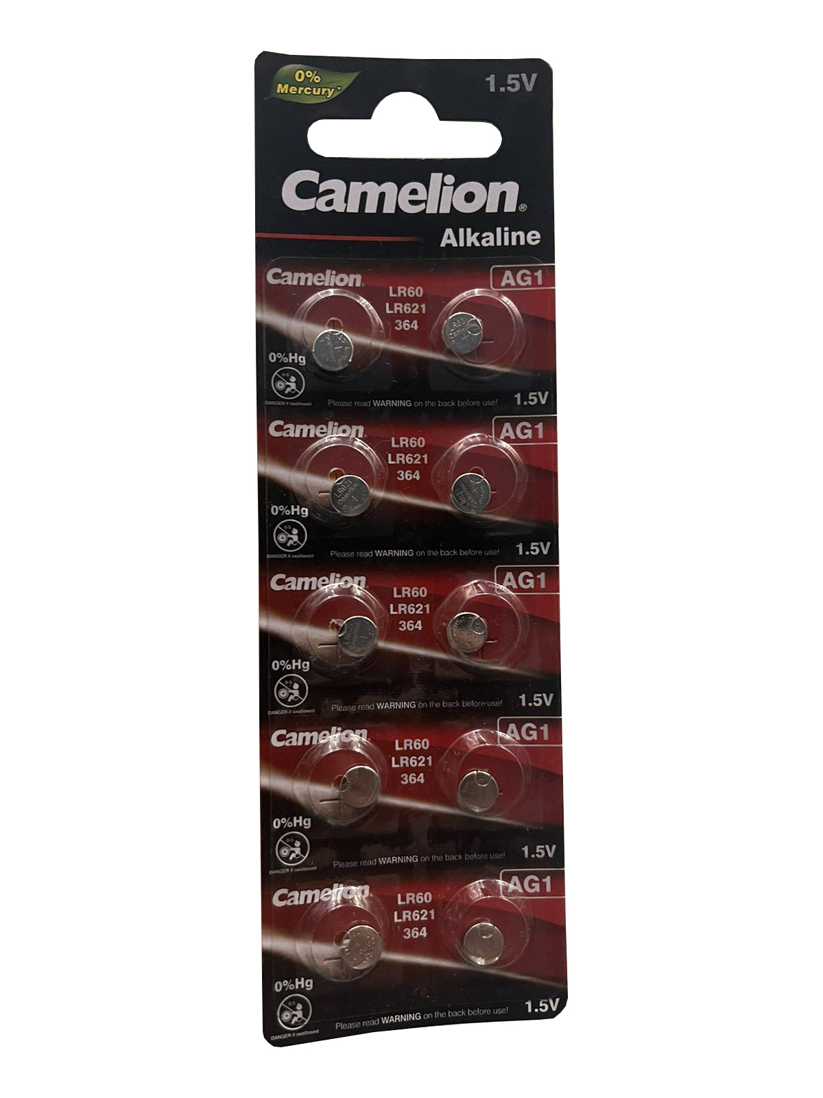 Батарейки Camelion Alkaline AG1 LR621, 10 шт. (AG1-BP10) - фото 1