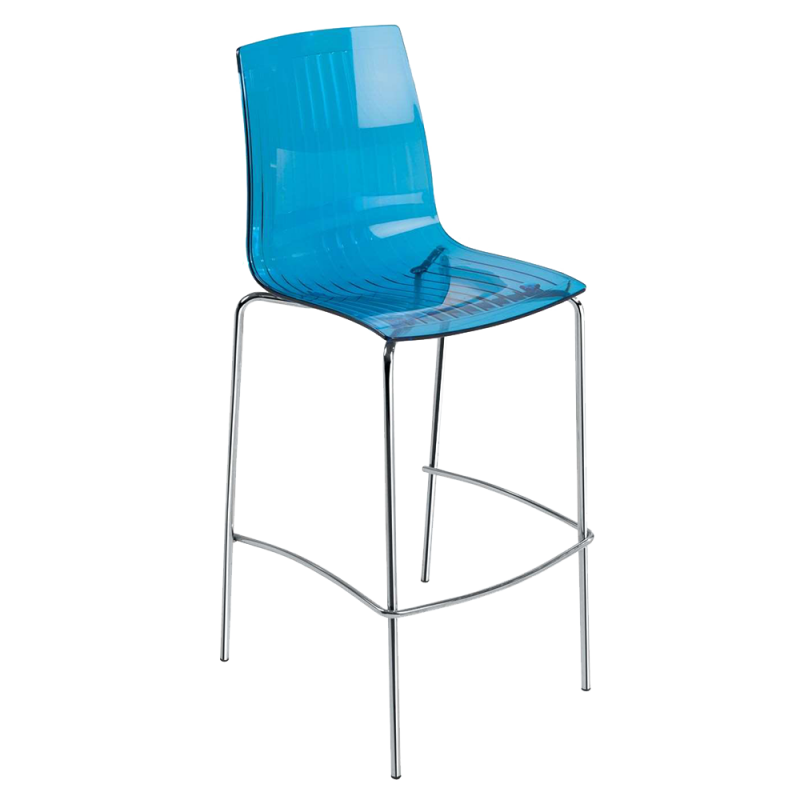 Барний стілець Papatya X-Treme BSL, прозоро-синій (783170) - фото 1