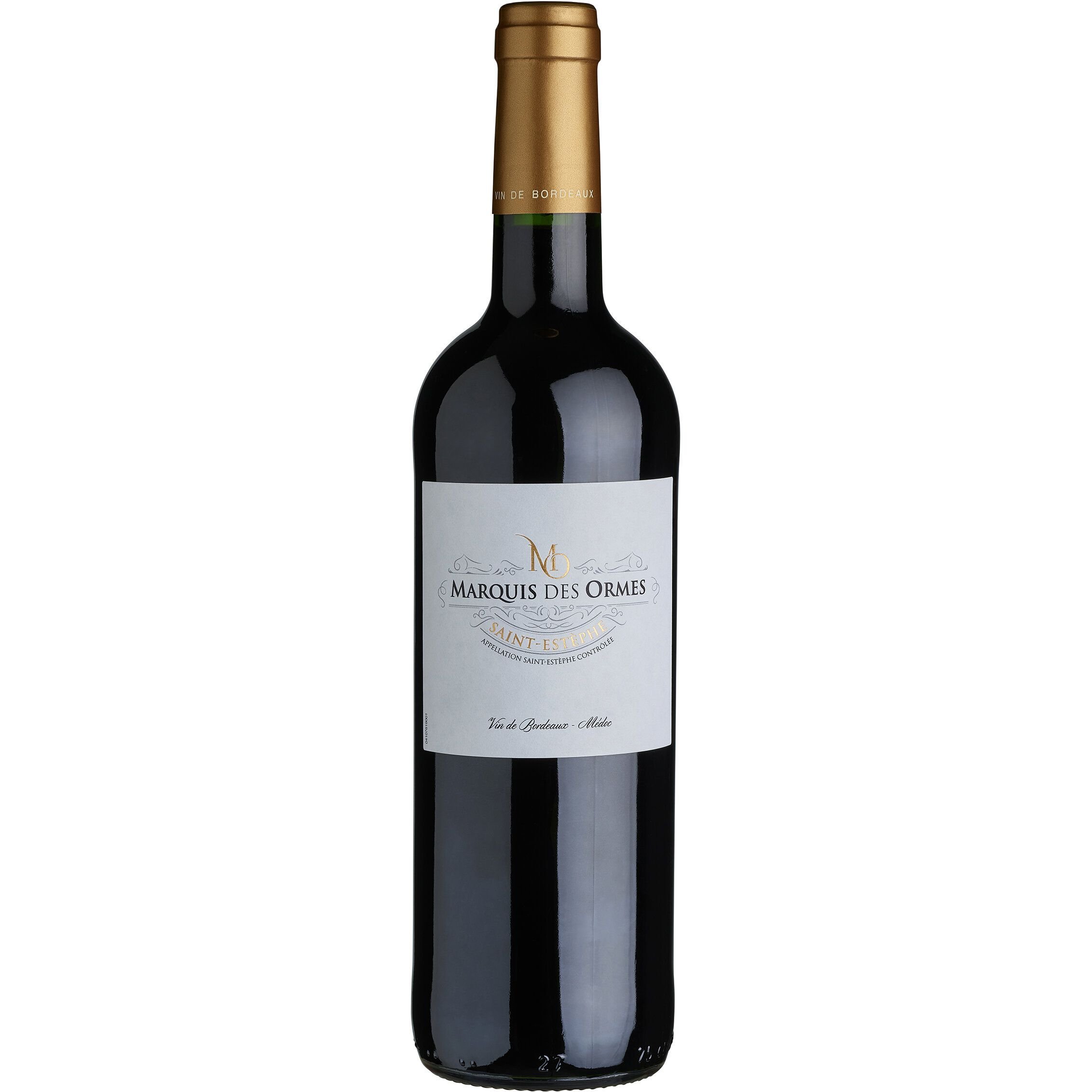Вино Marquis des Ormes AOP Saint-Estephe 2019 красное сухое 0.75 л - фото 1