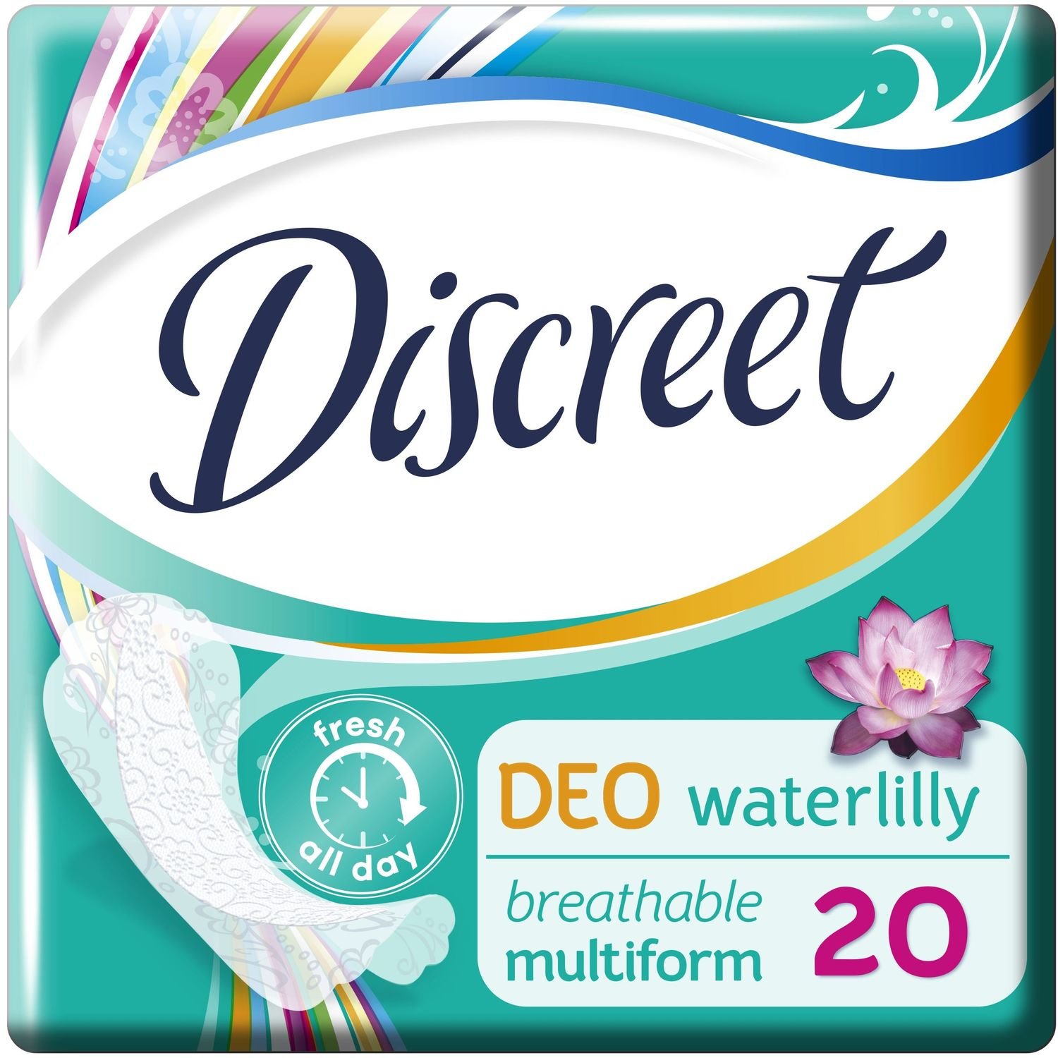 Щоденні прокладки Discreet Deo Water Lily 20 шт. - фото 1