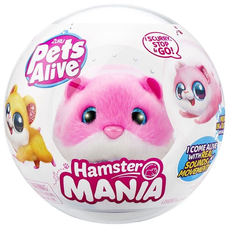 Інтерактивна 'яка іграшка Pets & Robo Alive Alive Кумедний хом'ячок рожевий (9543-20) - фото 1