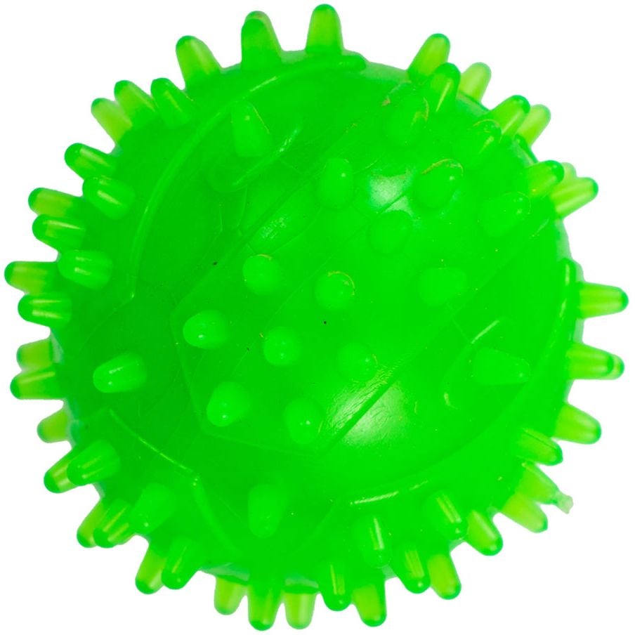 Іграшка для собак Agility м'яч з шипами 4 см зелена - фото 1