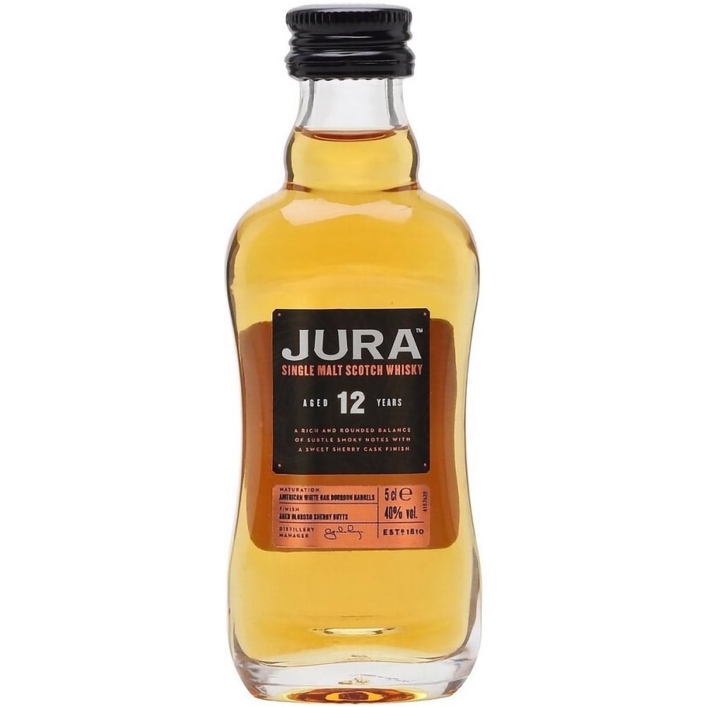 Віскі Isle of Jura 12yo Single Malt Scotch Whisky, 40%, 0,05 л - фото 1