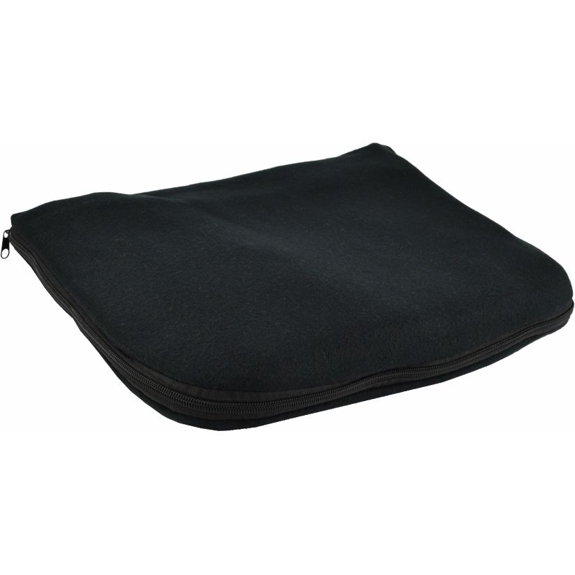 Плед-подушка флісова Bergamo Mild 180х150 см, чорна (202312pl-01) - фото 2