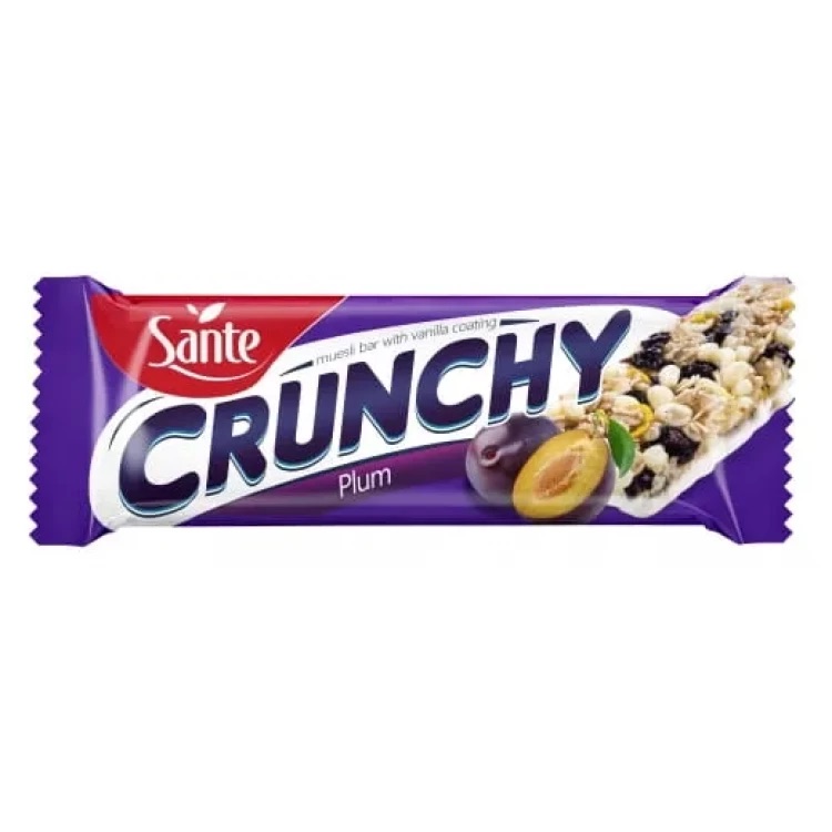 Батончик углеводный Go On Nutrition Crunchy bar слива и ваниль 40 г - фото 1