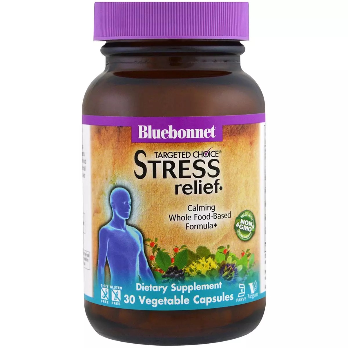 Комплекс для снятия стресса Bluebonnet Nutrition Targeted Choice Stress Relief 30 вегетарианских капсул - фото 1