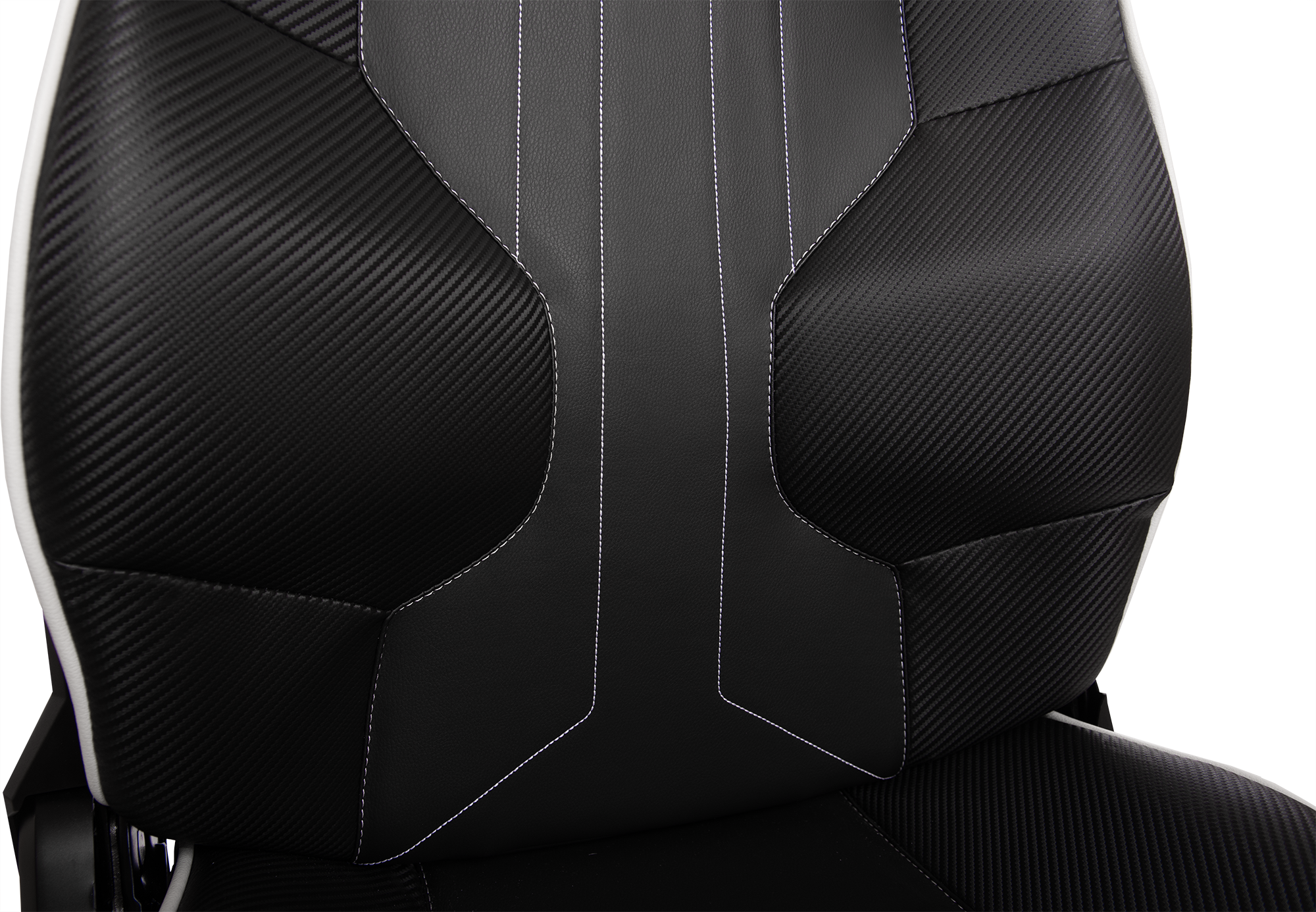 Геймерское кресло GT Racer черное с белым (X-8007 Black/White) - фото 10