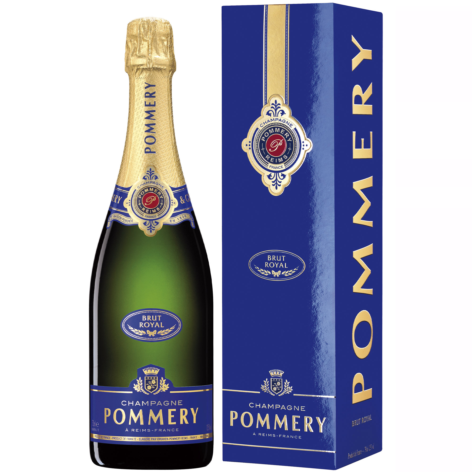 Шампанское Pommery Brut Royal белое брют 0.75 л в подарочной коробке - фото 1