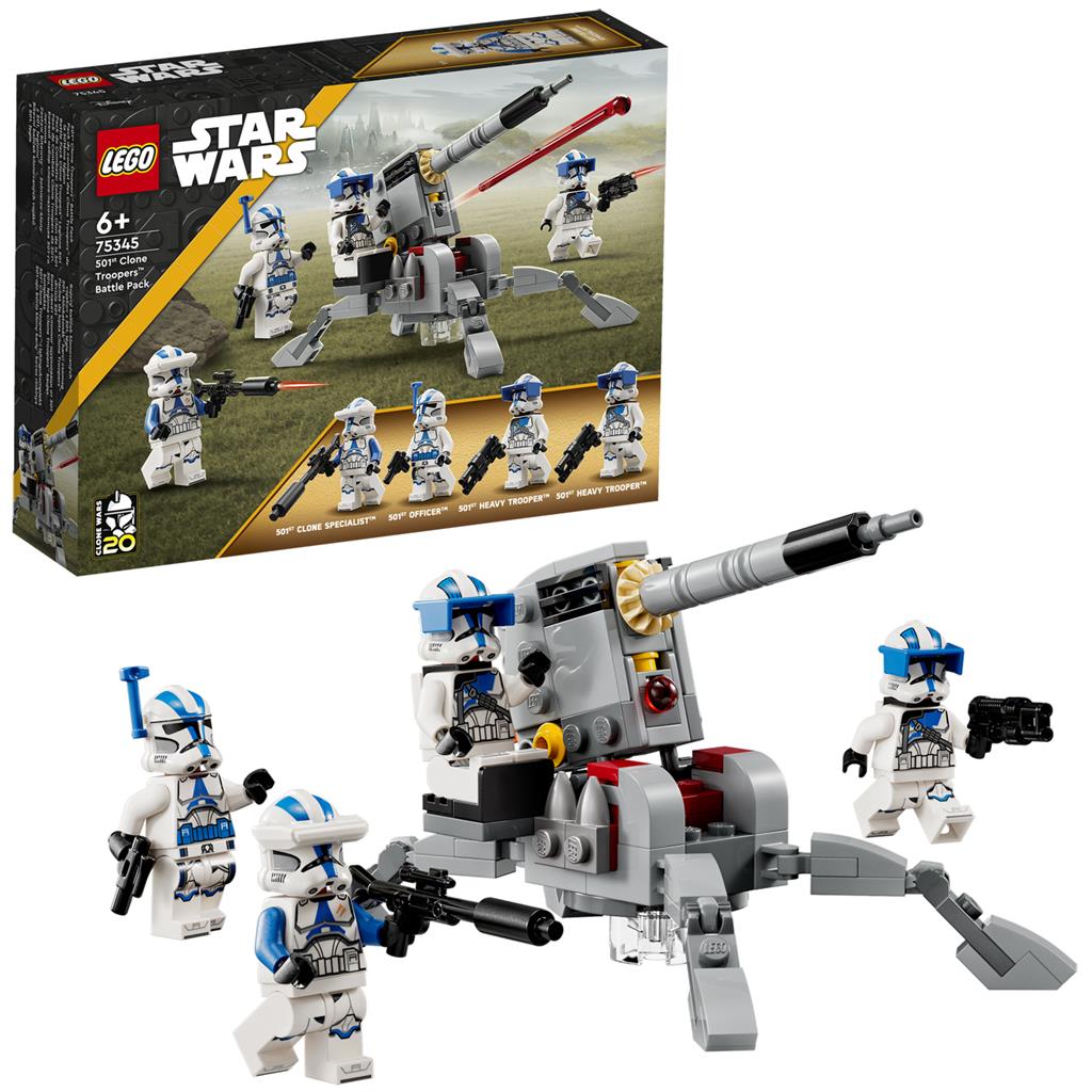 Конструктор LEGO Star Wars Боевой отряд бойцов-клонов 501-го легиона 119 деталей (75345) - фото 4