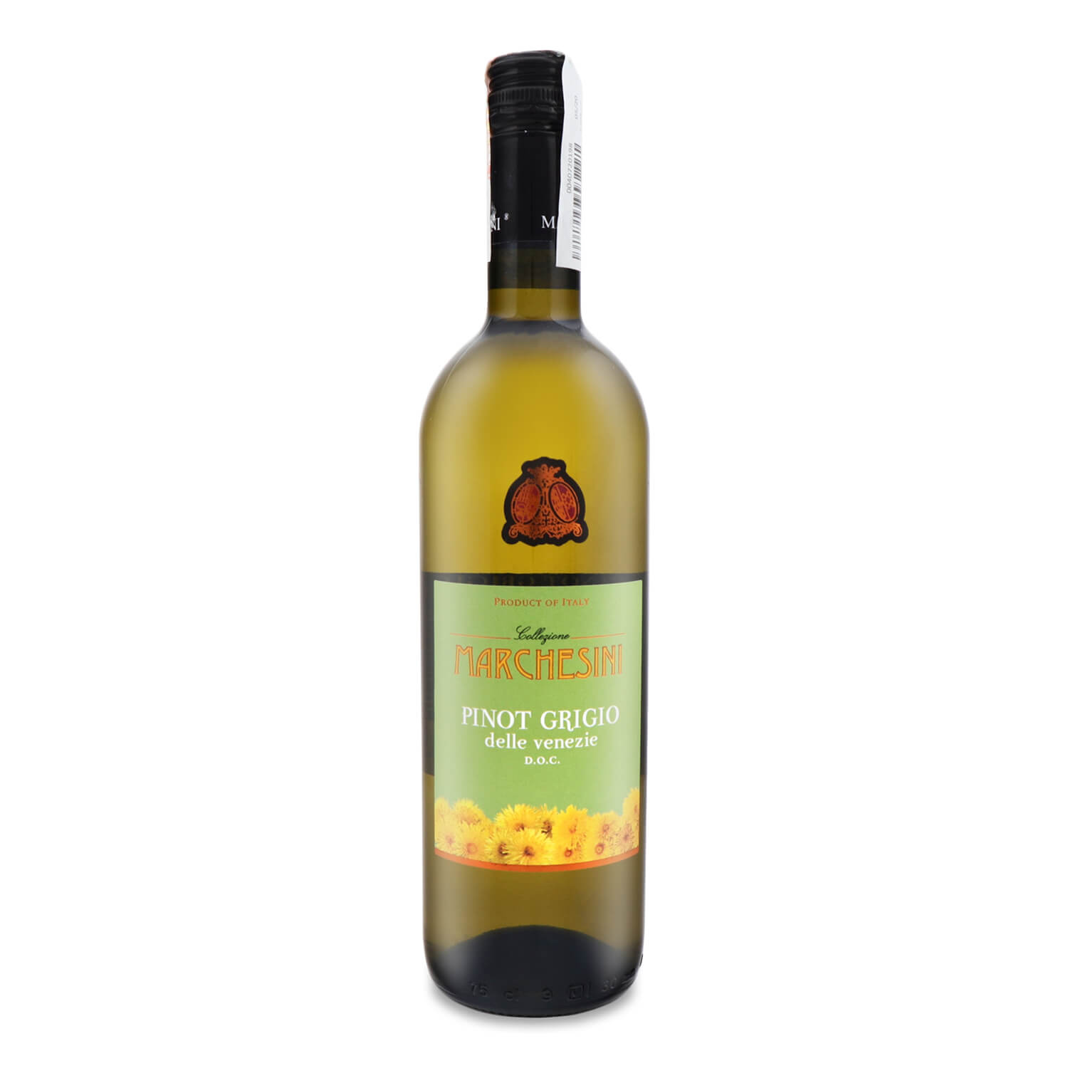 Вино Collezione Marchesini Pinot Grigio Veneto, біле, сухе, 11,5%, 0,75 л (706863) - фото 1