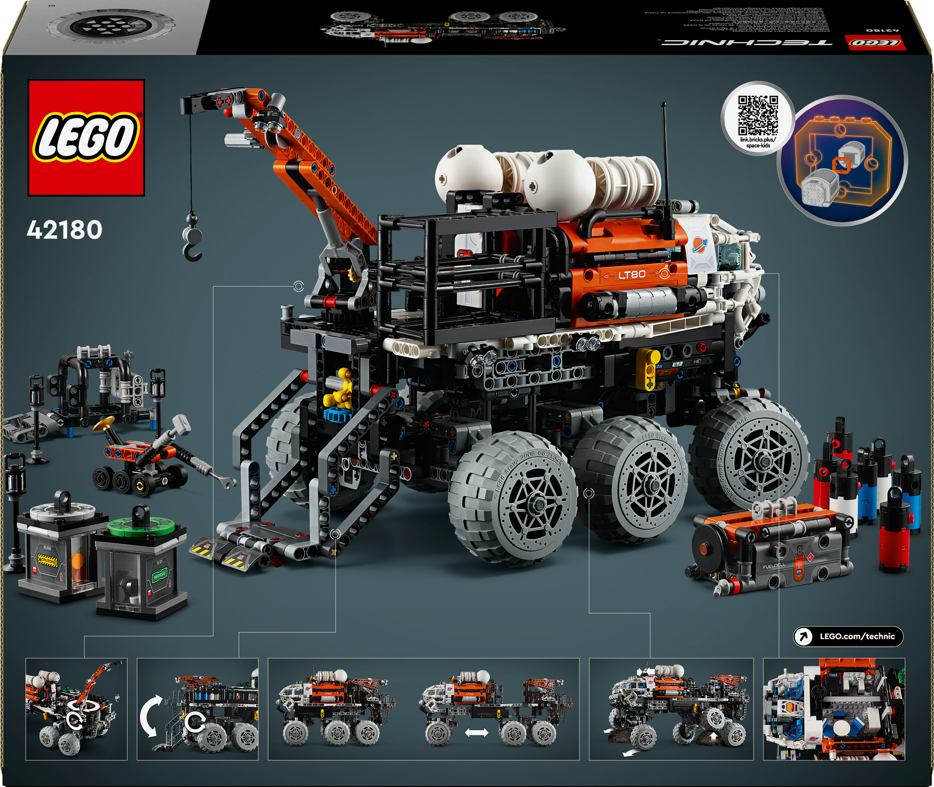 Конструктор LEGO Technic Марсоход команды исследователей 1599 деталей (42180) - фото 9