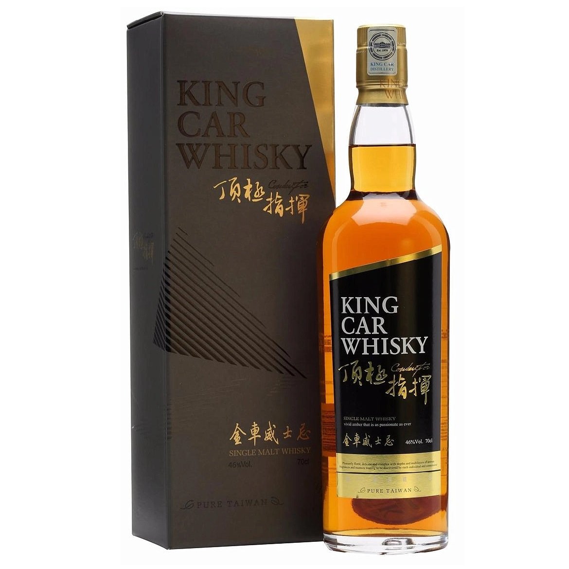 Віскі Kavalan King Car Whisky Single Malt в кробке 46% 0.7 л - фото 1