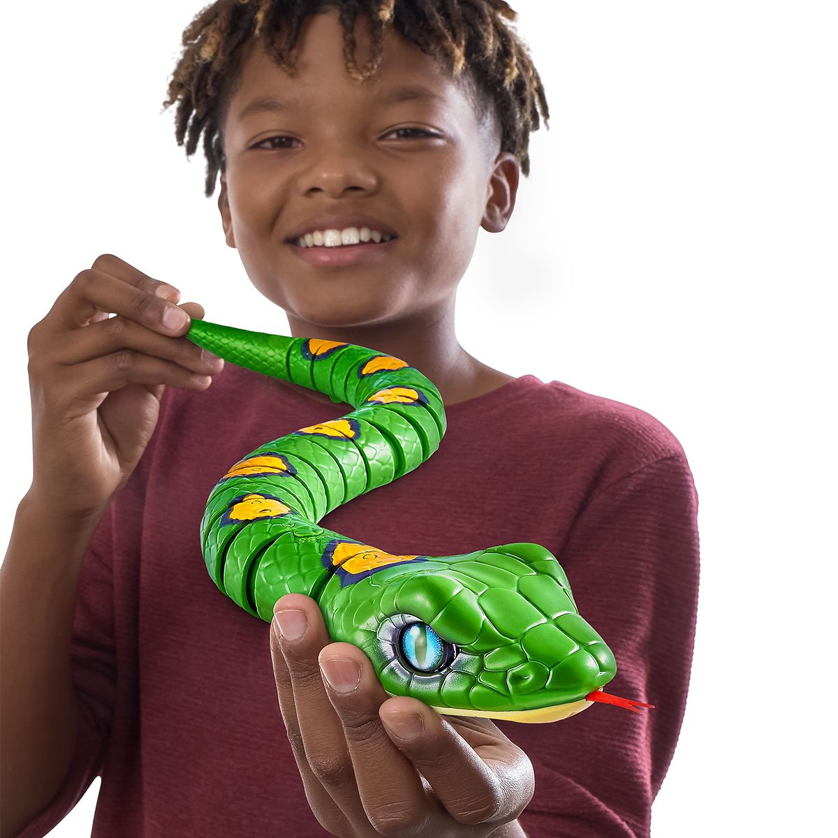 Інтерактивна іграшка Robo Alive Повзуча змія, зелений (7150-1) - фото 2