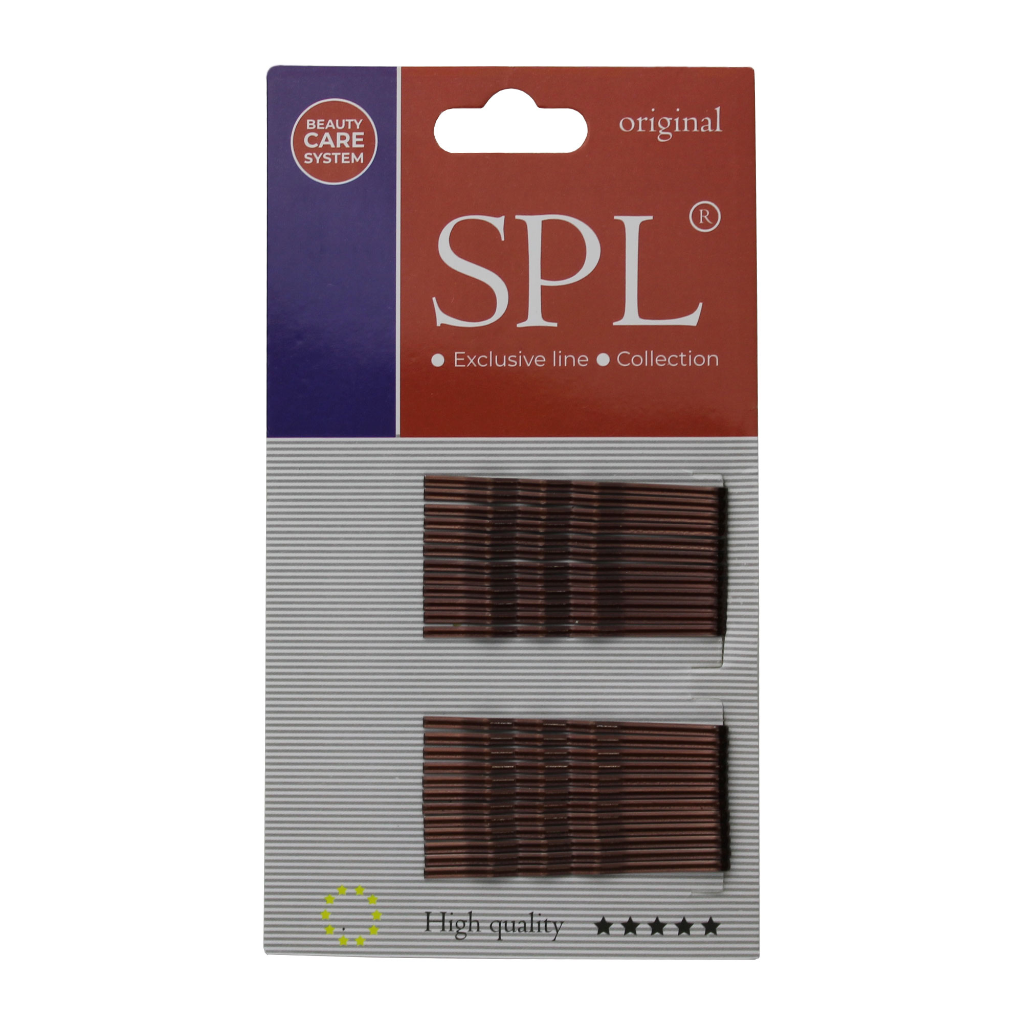 Набір фрезерних невидимок для волосся SPL 5 см 24 шт. коричневий (3021-0050) - фото 1