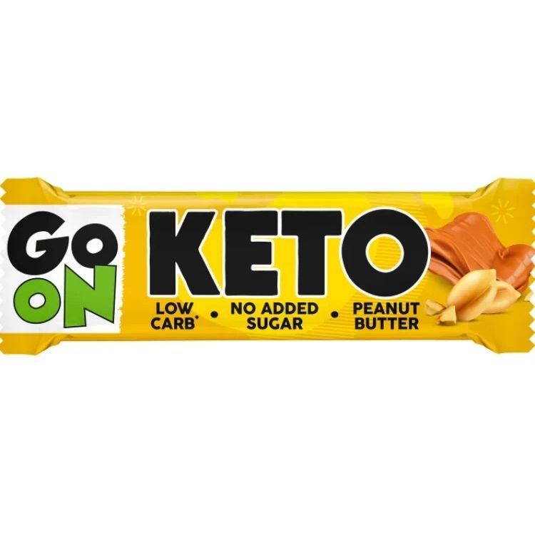 Батончик протеиновый Go On Nutrition Keto Bar Peanut Butter 50 г - фото 1