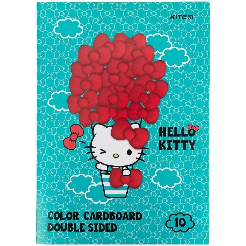 Картон кольоровий двосторонній Kite Hello Kitty A4 10 аркушів 10 кольорів (HK21-255) - фото 3