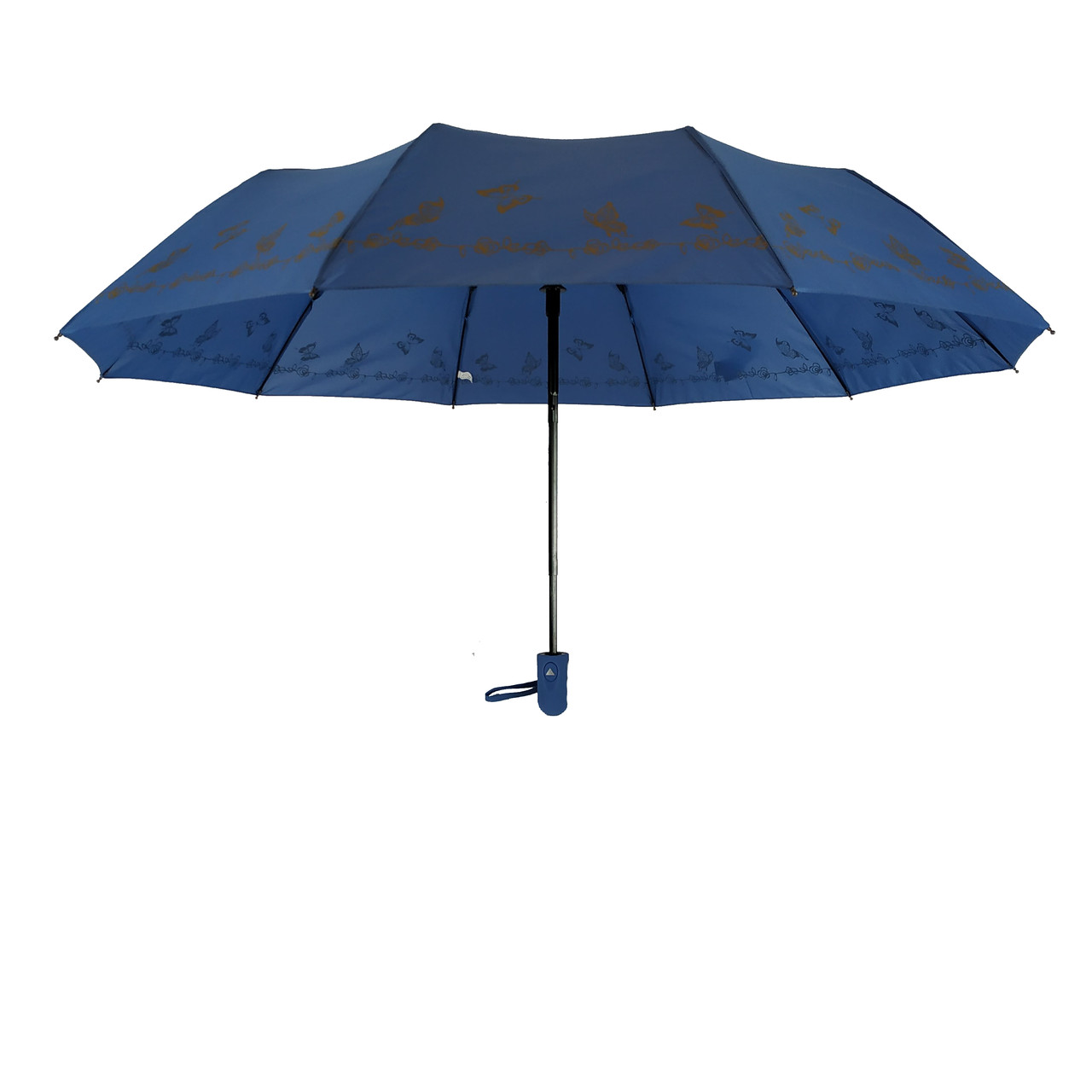 Жіноча складана парасолька напівавтомат Bellissimo 99 см синя - фото 4