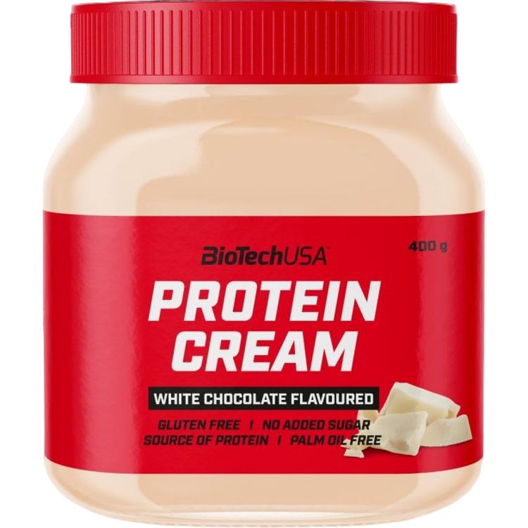 Протеиновое масло BioTech USA Protein Cream White Chocolate 400 г - фото 1