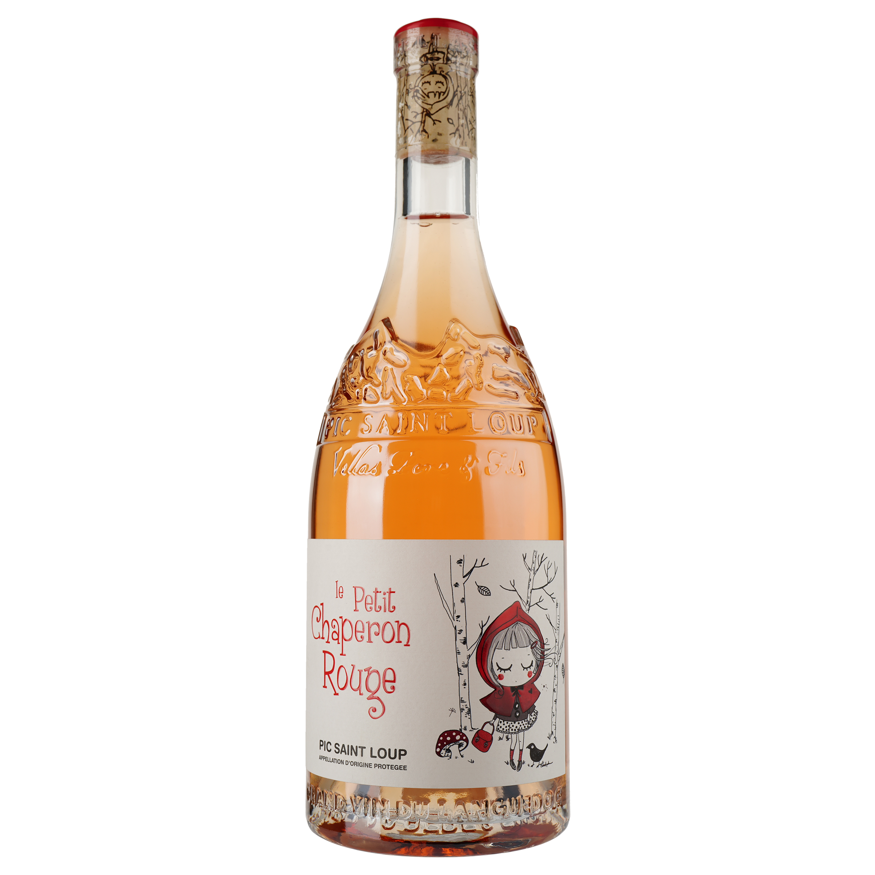 Вино Le Petit Chaperon Rouge AOP Pic Saint Loup, розовое, сухое, 0,75 л - фото 1