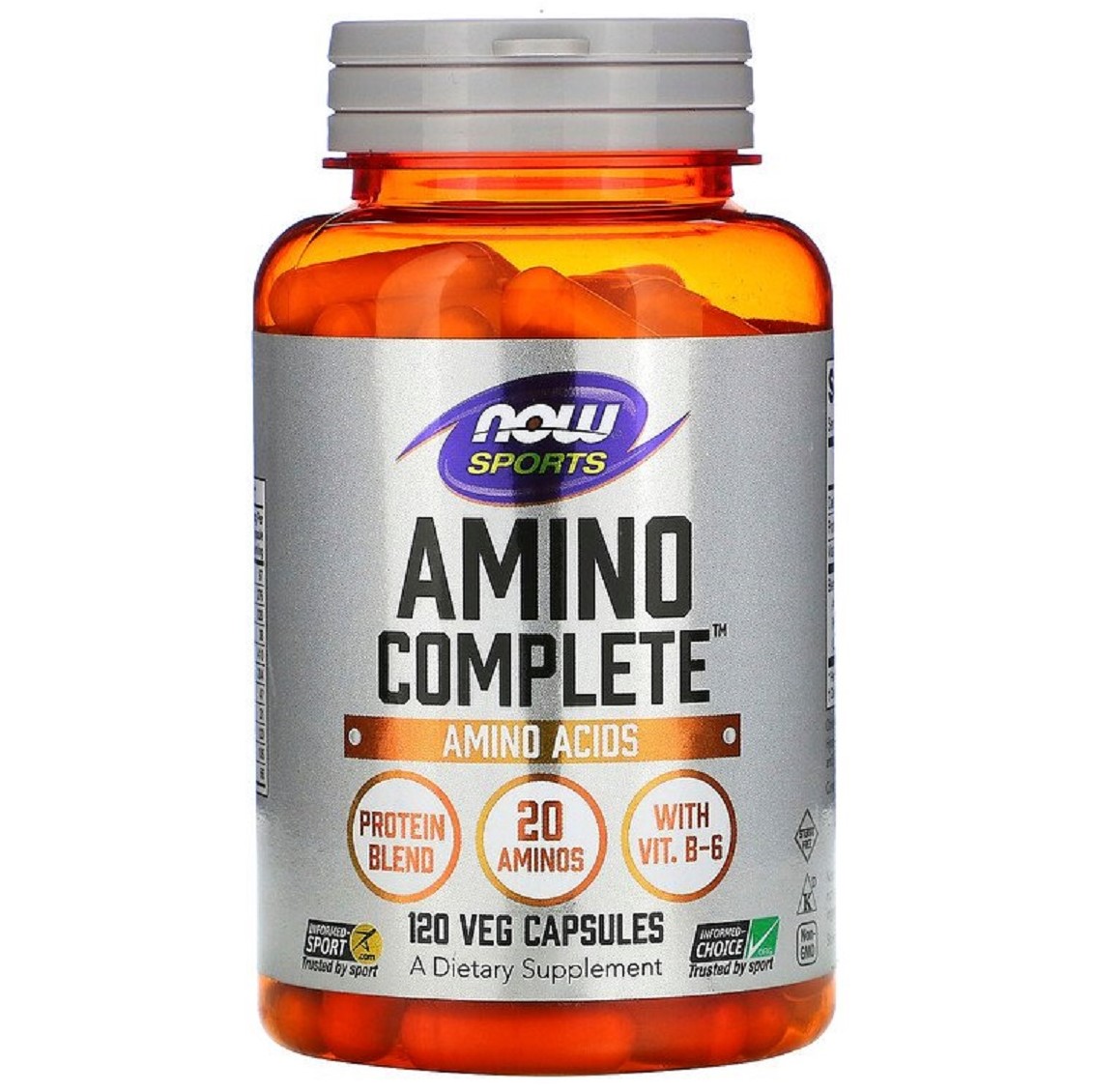 Комплекс амінокислот Now Foods Sports Amino Complete 120 вегетаріанських капсул - фото 1