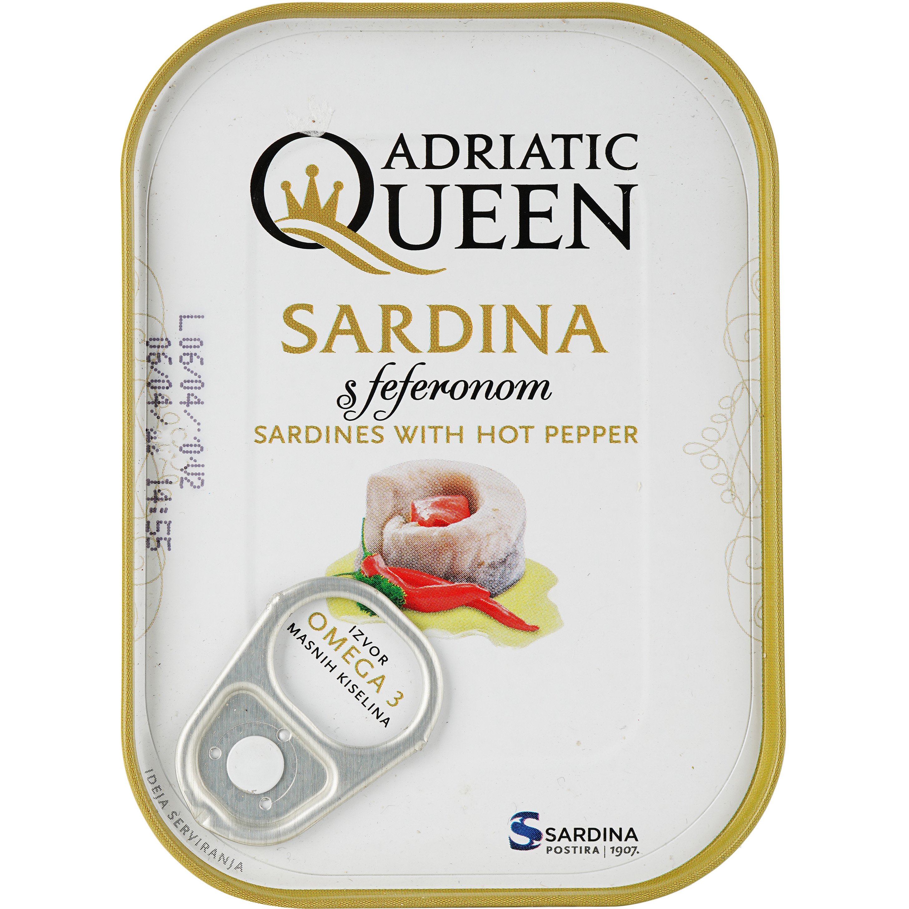 Сардини Adriatic Queen з перцем чилі в маслі 105 г (731866) - фото 1