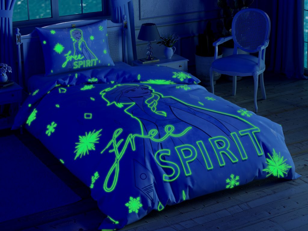 Комплект постельного белья TAC Disney Disney Frozen 2 Free Spirit+светит Полуторный Разноцветный 000229604 - фото 2
