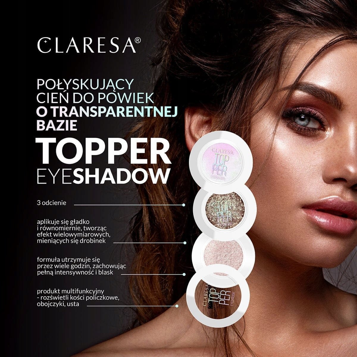 Тіні для повік Claresa Topper Eyeshadow відтінок 03 (Starlight) 1.2 г - фото 4