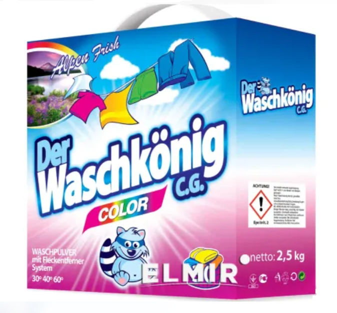 Порошок для прання Der Waschkonig Color, 2,5 кг (040-3722) - фото 1